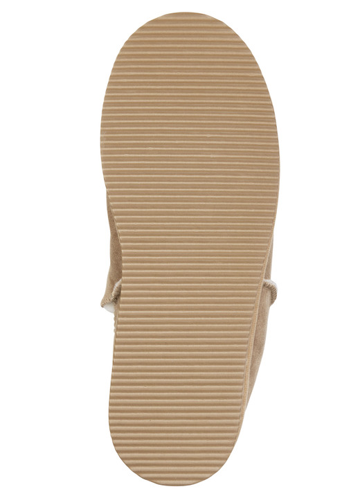 Hausschuhe - ELENA EDEN, warme Damen-Hausschuhe, Weite G, mit Lammfell, in Größe 036 bis 042, in Farbe TABAKBRAUN Ansicht 3