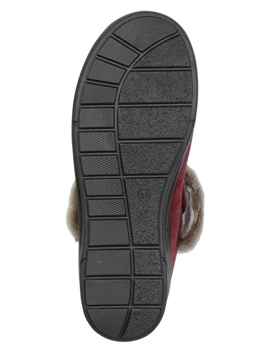 Hausschuhe - ELENA EDEN, warme Damen-Hausschuhe, Weite H, mit Lammfell, in Größe 036 bis 041, in Farbe MARINE Ansicht 6