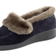 Hausschuhe - ELENA EDEN, warme Damen-Hausschuhe, Weite H, mit Lammfell, in Größe 036 bis 041, in Farbe BORDEAUX – Farbe MARINE – Ansicht 1