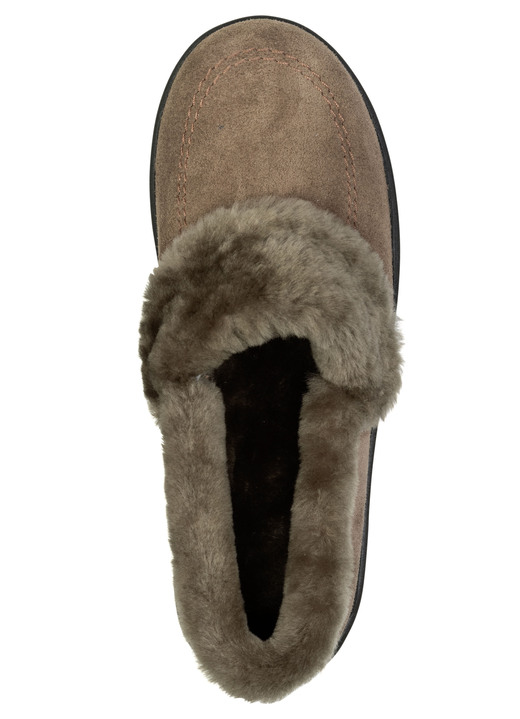 Hausschuhe - ELENA EDEN, warme Damen-Hausschuhe, Weite H, mit Lammfell, in Größe 036 bis 041, in Farbe BORDEAUX Ansicht 8