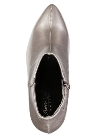 Stiefel & Stiefeletten - Andrea Conti, trendige Damen-Stiefeletten, mit Reißverschluss, in Größe 036 bis 042, in Farbe BRAUN-SCHWARZ – Farbe ALTSILBER – Ansicht 