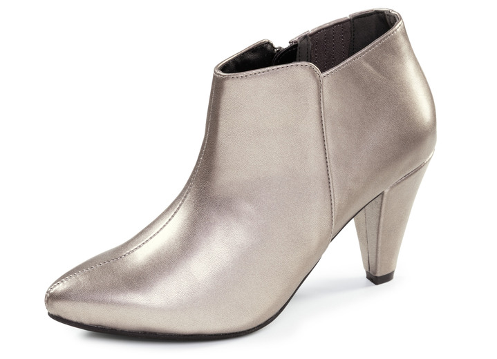 Stiefel & Stiefeletten - Andrea Conti, trendige Damen-Stiefeletten, mit Reißverschluss, in Größe 036 bis 042, in Farbe ALTSILBER Ansicht 1