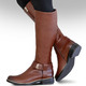Stiefel & Stiefeletten - ELENA EDEN, trendige Damen-Stiefel, Winterschuhe, Weite G, mit Reißverschluss, in Größe 3 1/2 bis 8, in Farbe SCHWARZ – Farbe COGNAC – Ansicht 4