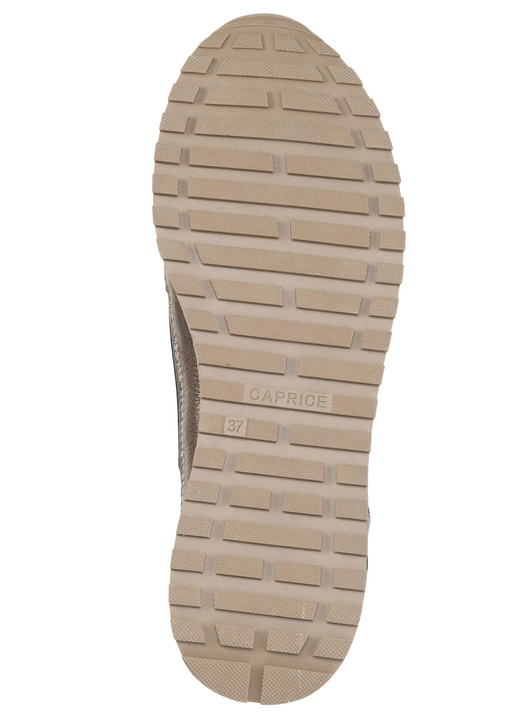 Slipper & Schnürschuhe - Caprice, trendige Damen-Sneaker, Weite G, mit herausnehmbarem Lederfußbett, in Größe 036 bis 042, in Farbe SCHWARZ-BRONZE Ansicht 3