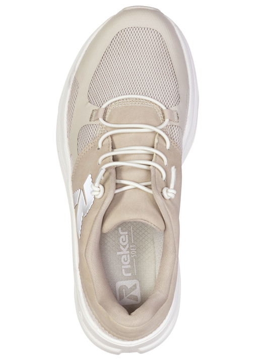 Slipper & Schnürschuhe - Rieker, sportive Damen-Sneaker, Weite G, mit herausnehmbarem Fußbett, in Größe 036 bis 042, in Farbe HELLBEIGE Ansicht 2