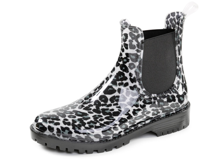 Schuhe - laurakent, trendige Regenstiefeletten, mit herausnembarer Textileinlage, in Größe 036 bis 041, in Farbe SCHWARZ Ansicht 4