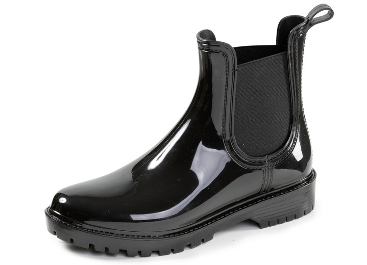 Schuhe - laurakent, trendige Regenstiefeletten, mit herausnembarer Textileinlage, in Größe 036 bis 041, in Farbe SCHWARZ Ansicht 1