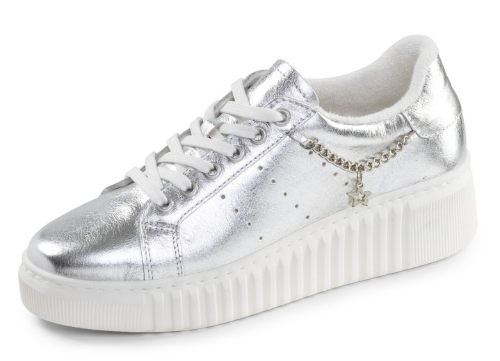 Slipper & Schnürschuhe - ELENA EDEN, stylische Damen-Sneaker, Weite G, herausnehmbares Fußbett Ansicht 9 Slipper & Schnürschuhe - ELENA EDEN, stylische Damen-Sneaker, Weite G, herausnehmbares Fußbett, in Größe 036 bis 042, in Farbe WEISS Ansicht 9