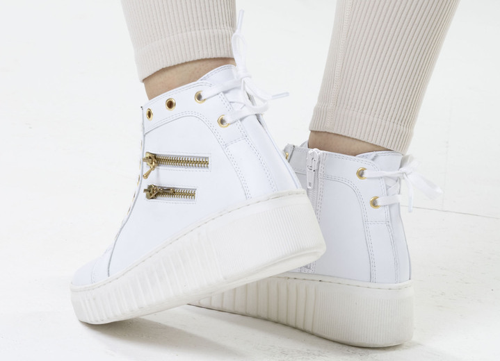 Stiefel & Stiefeletten - ELENA EDEN, sytlische Damen-Boots, Weite H, mit herausnehmbarem Fußbett, in Größe 036 bis 042, in Farbe WEISS Ansicht 4