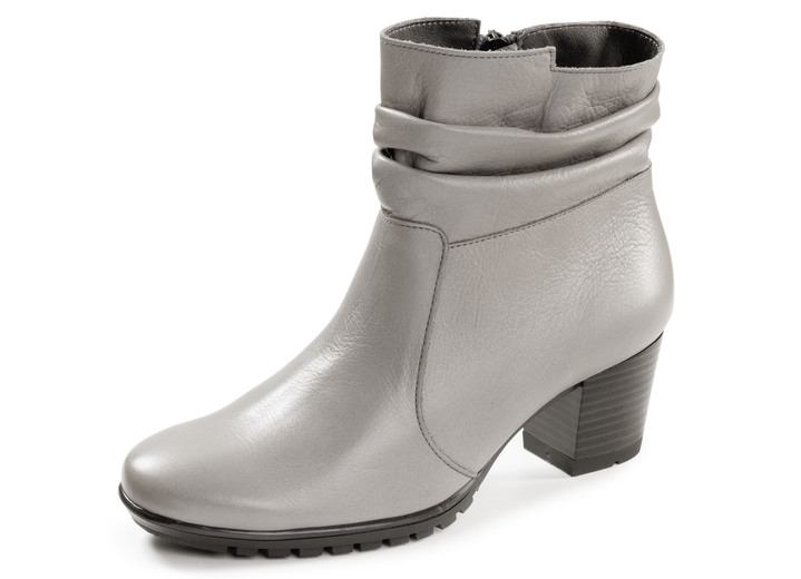 Stiefel & Stiefeletten - ELENA EDEN, modische Damen-Stiefeletten, Weite G, mit herausnehmbarem Fußbett, in Größe 036 bis 042, in Farbe HELLGRAU Ansicht 1