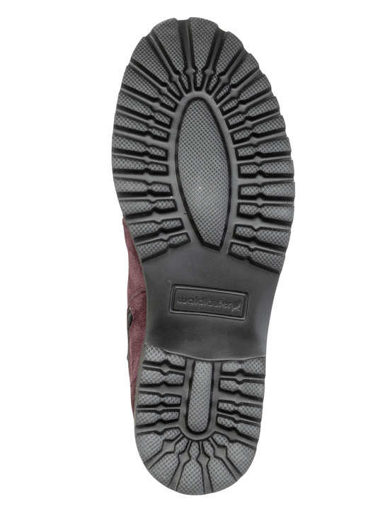 Stiefel & Stiefeletten - Waldläufer, bequeme Damen-Stiefeletten, Winterschuhe, Weite H, mit herausnehmbarem Fußbett, in Größe 3 1/2 bis 8, in Farbe BORDEAUX Ansicht 3