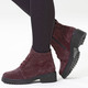 Stiefel & Stiefeletten - Waldläufer, bequeme Damen-Stiefeletten, Winterschuhe, Weite H, mit herausnehmbarem Fußbett, in Größe 3 1/2 bis 8, in Farbe MARINE – Farbe BORDEAUX – Ansicht 4