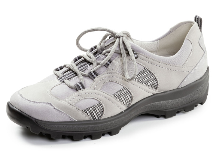 Slipper & Schnürschuhe - Waldläufer, sportliche Damen-Schnürschuhe, Weite H, mit herausnehmbarem Fußbett, in Größe 4 1/2 bis 9, in Farbe MARINE-GRAU Ansicht 11