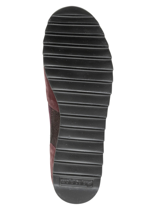 Slipper & Schnürschuhe - Waldläufer, bequeme Damen-Sneaker, Weite H, mit herausnehmbarem Fußbett, in Größe 3 1/2 bis 8, in Farbe BORDEAUX Ansicht 3