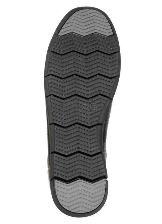 Slipper & Schnürschuhe - ELENA EDEN, bequeme Damen-Sneaker, Weite G, mit herausnehmbarem Fußbett, in Größe 036 bis 042, in Farbe SCHWARZ-SILBER Ansicht 3