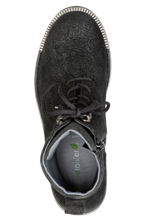 Stiefel & Stiefeletten - Waldläufer, bequeme Damen-Stiefeletten, Weite G, mit herausnehmbarem Fußbett, in Größe 3 1/2 bis 8, in Farbe SCHWARZ Ansicht 2