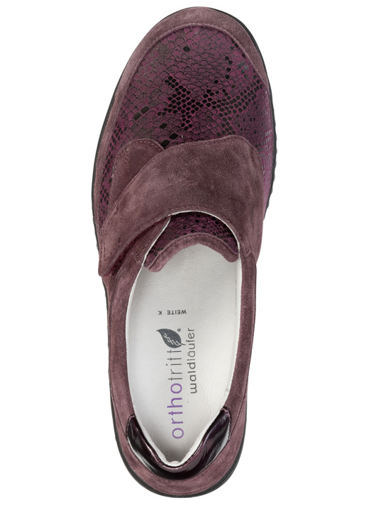 Slipper & Schnürschuhe - Waldläufer, bequeme Damen-Slipper, Weite K, mit herausnehmbarem Fußbett Ansicht 2 Slipper & Schnürschuhe - Waldläufer, bequeme Damen-Slipper, Weite K, mit herausnehmbarem Fußbett, in Größe 4 bis 8 1/2, in Farbe BURGUND Ansicht 2