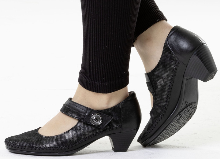 Pumps & Ballerina - ELENA EDEN, schicke Damen-Pumps, Weite G, mit herausnehmbarem Fußbett, in Größe 036 bis 042, in Farbe ECRU Ansicht 9