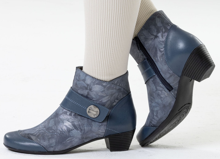 Stiefel & Stiefeletten - ELENA EDEN, elegante Damen-Stiefeletten, Weite G, mit herausnehmbarem Fußbett, in Größe 036 bis 042, in Farbe JEANS Ansicht 5