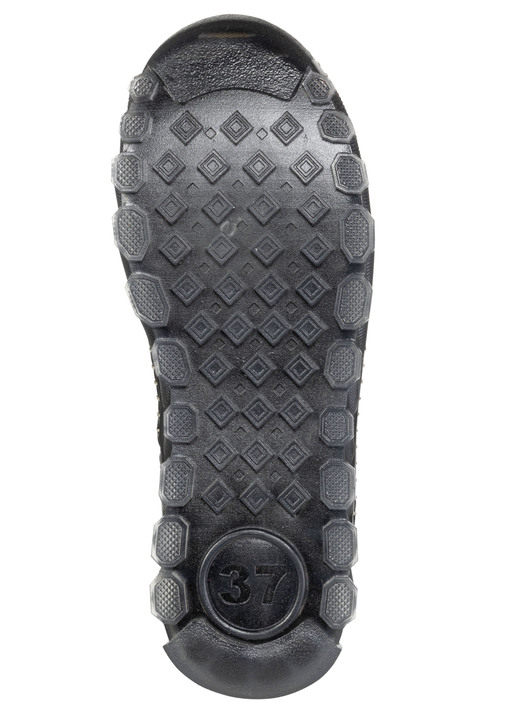 Stiefel & Stiefeletten - Gemini, trendige Damen-Boots, Weite G, mit herausnehmbarem Fußbett, in Größe 036 bis 042, in Farbe SCHWARZ-KIESEL-GRAU Ansicht 6