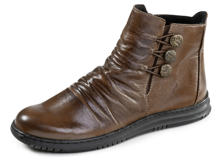 Stiefel & Stiefeletten - Gemini, modische Damen-Boots, Winterschuhe, Weite G, mite herausnehmbarem Fußbett, in Größe 036 bis 042, in Farbe SCHWARZ Ansicht 4