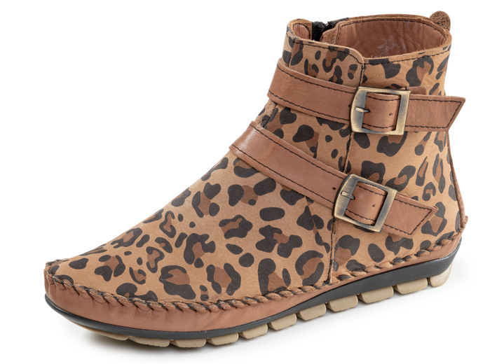 Stiefel & Stiefeletten - Gemini, trendige Damen-Boots, Weite G, mit herausnehmbarem Fußbett, in Größe 036 bis 042, in Farbe SCHWARZ Ansicht 4