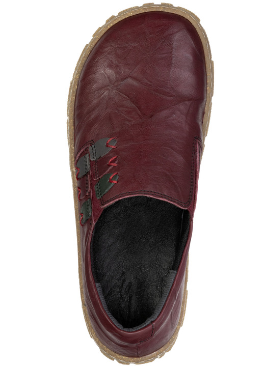 Slipper & Schnürschuhe - ELENA EDEN, bequeme Damen-Barfußschuhe, Weite G, mit herausnehmbarem Fußbett, in Größe 036 bis 042, in Farbe BURGUND Ansicht 2