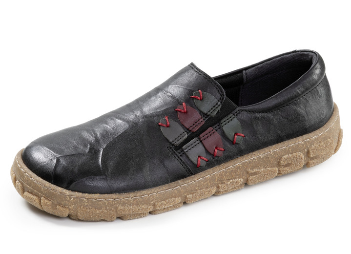 Slipper & Schnürschuhe - ELENA EDEN, bequeme Damen-Barfußschuhe, Weite G, mit herausnehmbarem Fußbett, in Größe 036 bis 042, in Farbe BURGUND Ansicht 4