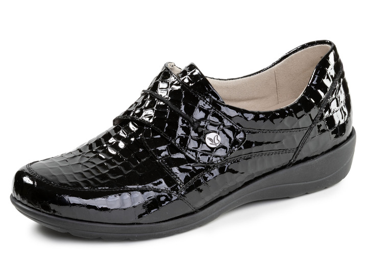 Slipper & Schnürschuhe - Caprice, elegante Damen-Slipper, Weite H, mit herausnehmbarem Fußbett, in Größe 036 bis 042, in Farbe BURGUND Ansicht 4