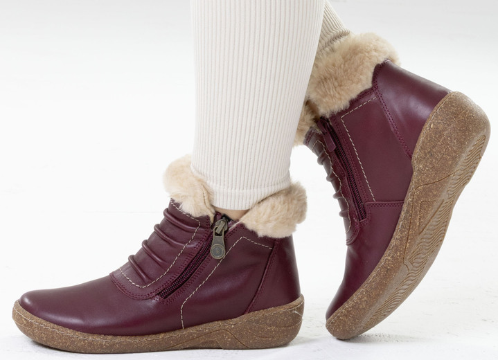 Stiefel & Stiefeletten - ELENA EDEN, gefütterte Damen-Boots, Winterschuhe, Weite G, mit herausnehmbarem Fußbett, in Größe 036 bis 042, in Farbe MARINE Ansicht 8