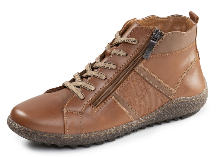 Stiefel & Stiefeletten - ELENA EDEN, bequeme Damen-Boots, Weite G, mit herausnehmbarem Fußbett Ansicht 7 Stiefel & Stiefeletten - ELENA EDEN, bequeme Damen-Boots, Weite G, mit herausnehmbarem Fußbett, in Größe 035 bis 042, in Farbe GRAU-ALTSILBER Ansicht 7
