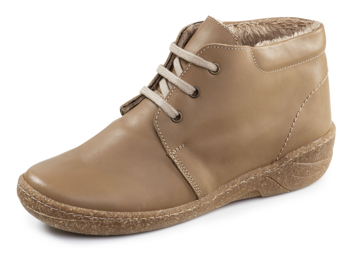 Stiefel & Stiefeletten - ELENA EDEN, gefütterte Damen-Boots, Weite G, mit herausnehmbarem Fußbett, in Größe 036 bis 042, in Farbe OLIV Ansicht 4