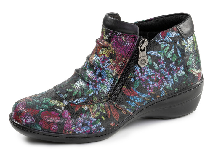 Stiefel & Stiefeletten - ELENA EDEN, bequeme Damen-Boots, Weite H, mit herausnehmbarem Fußbett, in Größe 036 bis 042, in Farbe BURGUND-SCHWARZ Ansicht 8