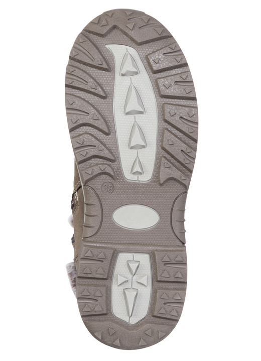 Stiefel & Stiefeletten - Gefütterte Damen-Stiefel, Winterschuhe, mit Reißverschluss, in Größe 036 bis 042, in Farbe TAUPE Ansicht 3