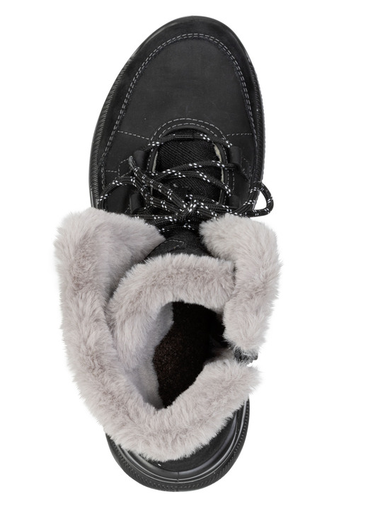 Stiefel & Stiefeletten - Gefütterte Damen-Boots, Winterschuhe, Weite H, mit Reißverschluss, in Größe 036 bis 042, in Farbe SCHWARZ Ansicht 2