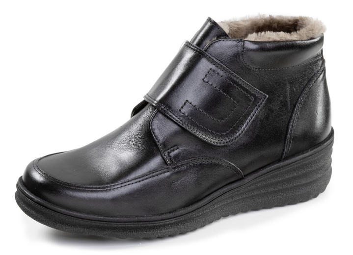 Stiefel & Stiefeletten - ELENA EDEN, gefütterte Damen-Boots, Winterschuhe, Weite H, mit Lammfell, in Größe 036 bis 042, in Farbe BORDEAUX Ansicht 4