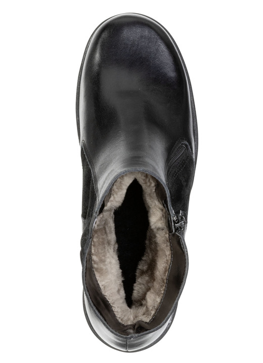 Stiefel & Stiefeletten - ELENA EDEN, gefütterte Damen-Stiefeletten, Winterschuhe, Weite H, mit Lammfell, in Größe 036 bis 042, in Farbe SCHWARZ Ansicht 2