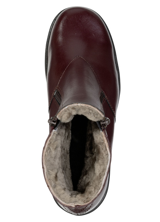 Stiefel & Stiefeletten - ELENA EDEN, gefütterte Damen-Stiefeletten, Winterschuhe, Weite H, mit Lammfell, in Größe 036 bis 042, in Farbe BEIGE Ansicht 5