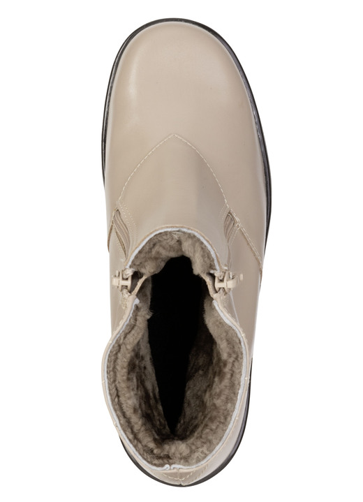 Stiefel & Stiefeletten - ELENA EDEN, gefütterte Damen-Stiefeletten, Winterschuhe, Weite H, mit Lammfell, in Größe 036 bis 042, in Farbe BEIGE Ansicht 2