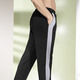 Freizeithosen - Hose mit breiten Bündchen – Farbe SCHWARZ Freizeithosen - Hose mit breiten Bündchen, in Größe 024 bis 062, in Farbe MARINE