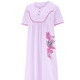 Kurzarm - Wadenlanges Nachthemd mit Knopfleiste und kurzen Ärmeln , in Größe 038 bis 060, in Farbe FLIEDER – Farbe FLIEDER – Ansicht 2