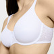 Bügel-BH - Triumph-Comfort Minimizer-Bügel-BH mit elastischer Tüllstickereispitze, in Größe 075 bis 095, in Cup F, in Farbe WEISS – Farbe WEISS – Ansicht 3
