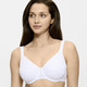 Bügel-BH - Triumph-Comfort Minimizer-Bügel-BH mit elastischer Tüllstickereispitze, in Größe 075 bis 095, in Cup F, in Farbe WEISS – Farbe WEISS – Ansicht 1