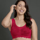 Soft-BH - Superbequemer Anita BH aus elastischer Spitze – Farbe ROT – Ansicht 3 Soft-BH - Superbequemer Anita BH aus elastischer Spitze, in Größe L bis XL, in Farbe SEKT – Farbe ROT – Ansicht 3