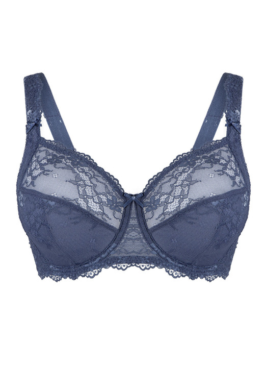 Bügel-BH - LingaDore Bügel-BH mit elastischer Spitze, in Größe 075 bis 105, in Cup B, in Farbe INDIGOBLAU Ansicht 2