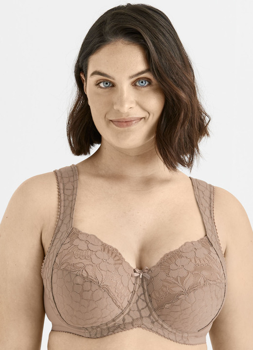 Bügel-BH - Miss Mary Bügel-BH mit strukturiertem Vorderteil Ansicht 38 Bügel-BH - Miss Mary Bügel-BH mit strukturiertem Vorderteil, in Größe 075 bis 110, in Cup F, in Farbe WEISS Ansicht 38