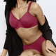 T-Shirt BH - Triumph-Essential Minimizer Bügel-BH, in Größe 075 bis 095, in Cup D, in Farbe FLIEDER – Farbe BORDEAUX – Ansicht 1
