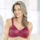 T-Shirt BH - Triumph-Essential Minimizer Bügel-BH, in Größe 075 bis 095, in Cup D, in Farbe FLIEDER – Farbe BORDEAUX – Ansicht 4
