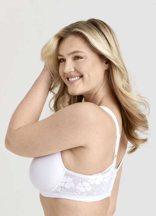 Bügel-BH - Miss Mary Bügel-BH aus atmungsaktivem Funktionsmaterial Ansicht 2 Bügel-BH - Miss Mary Bügel-BH aus atmungsaktivem Funktionsmaterial, in Größe 075 bis 105, in Cup F, in Farbe WEISS Ansicht 2