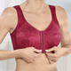 Soft-BH - BH mit praktischem Vorderverschluss – Farbe BORDEAUX – Ansicht 2 Soft-BH - BH mit praktischem Vorderverschluss, in Größe 080 bis 120, in Cup E, in Farbe BORDEAUX – Farbe BORDEAUX – Ansicht 2